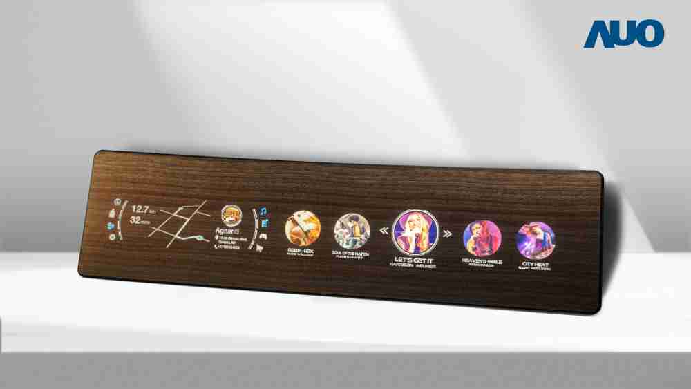 蓝狮在线研发全球最高穿透度达80%的AmLED木纹显示器，，，，可于使用时呈现高亮度、、、清晰可见的信息，，，并在不使用时回归为单纯的饰板，，节能兼具美观