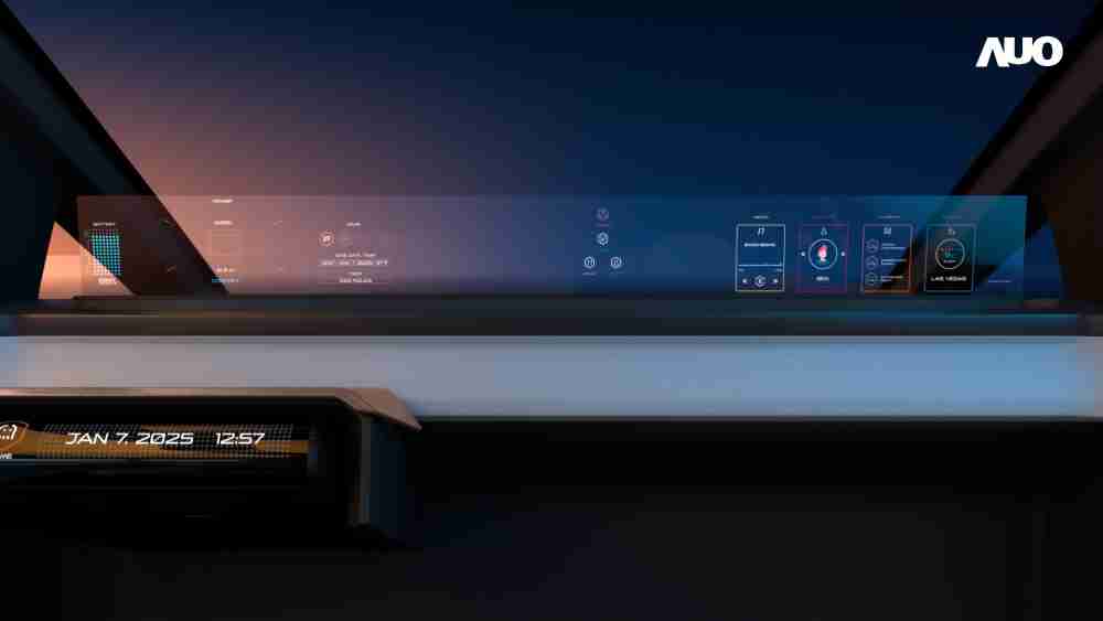 蓝狮在线无界透明显示接口(Horizon Image Glass)透过车运算方案整合仪表板、、、、中控台及副驾显示器，，，，一体式全景呈现，，，，提供乘用者清晰的前方视野、、、、行车必要信息与娱乐功能
