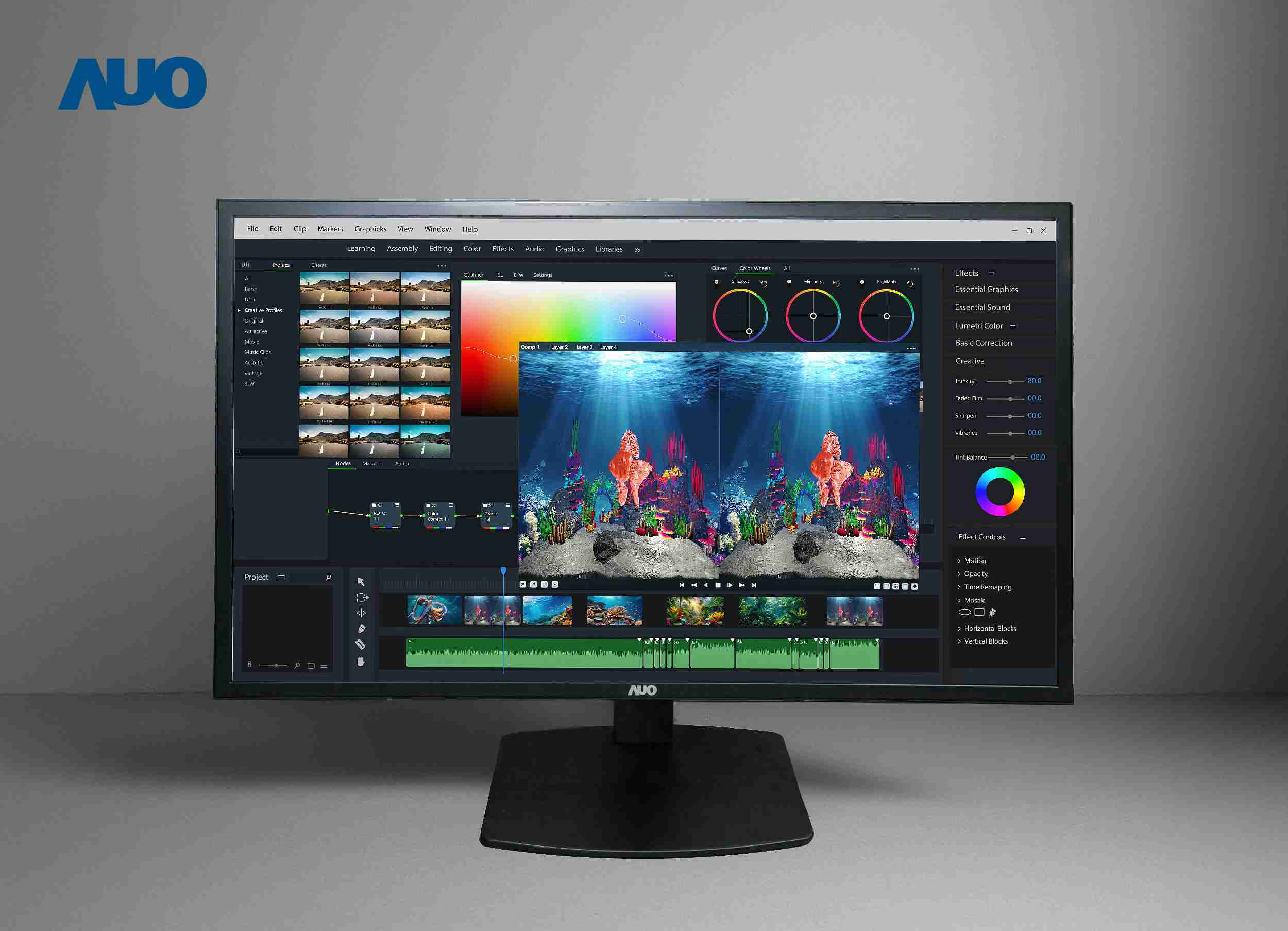 蓝狮在线开发32吋2D/3D专业桌上型显示器，，，，拥有8K4K超高分辨率，，并以低串扰算法优化3D显示效果，，搭载自动眼球追踪功能，，，，能实时调整3D图像，，，进行实时2D与3D无缝共存窗口，，提供图像设计工作者突破二维接口的崭新工作氛围与效率